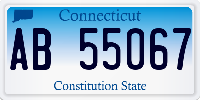 CT license plate AB55067