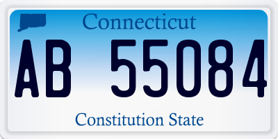 CT license plate AB55084