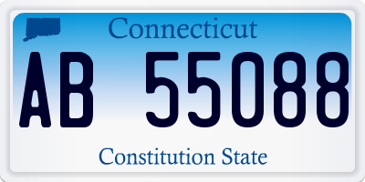 CT license plate AB55088