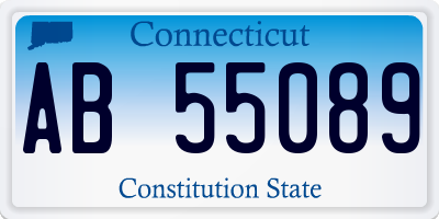 CT license plate AB55089