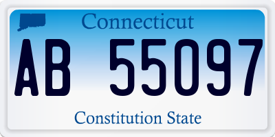 CT license plate AB55097