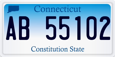 CT license plate AB55102