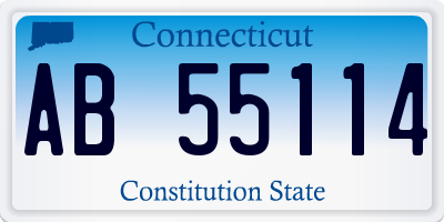 CT license plate AB55114