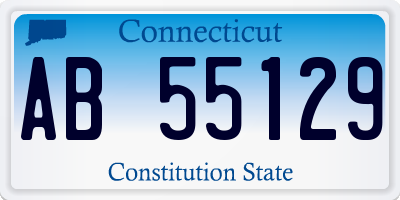 CT license plate AB55129
