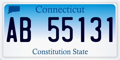 CT license plate AB55131