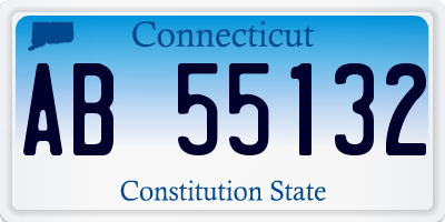 CT license plate AB55132