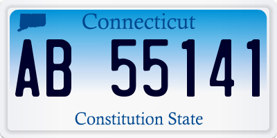CT license plate AB55141