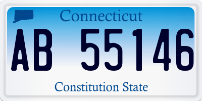 CT license plate AB55146