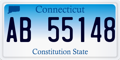 CT license plate AB55148