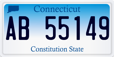 CT license plate AB55149