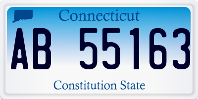 CT license plate AB55163