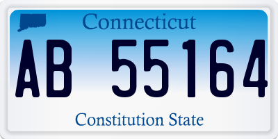 CT license plate AB55164