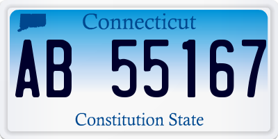 CT license plate AB55167