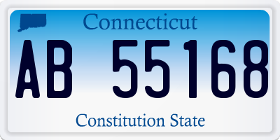 CT license plate AB55168