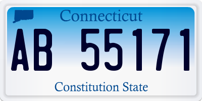 CT license plate AB55171