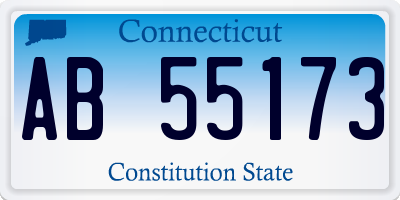 CT license plate AB55173