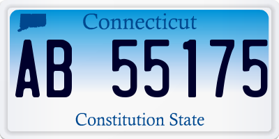 CT license plate AB55175