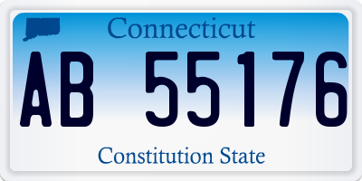 CT license plate AB55176