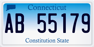 CT license plate AB55179