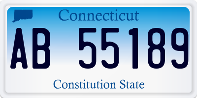 CT license plate AB55189