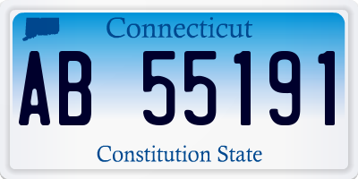 CT license plate AB55191