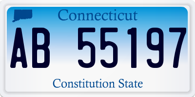 CT license plate AB55197