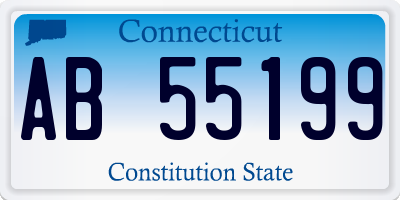 CT license plate AB55199