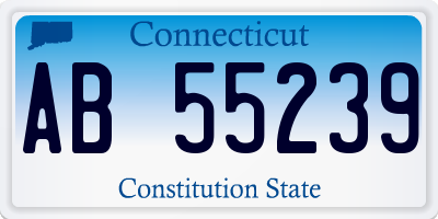 CT license plate AB55239