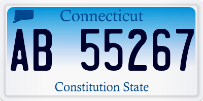 CT license plate AB55267