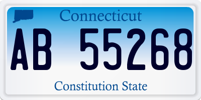 CT license plate AB55268