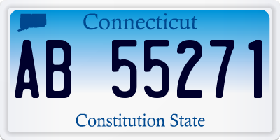 CT license plate AB55271