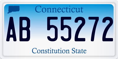 CT license plate AB55272