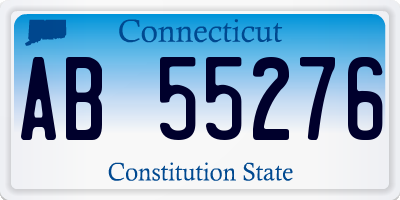 CT license plate AB55276