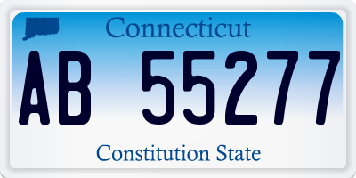 CT license plate AB55277