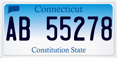 CT license plate AB55278