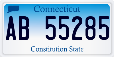 CT license plate AB55285