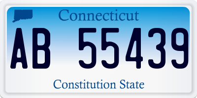 CT license plate AB55439