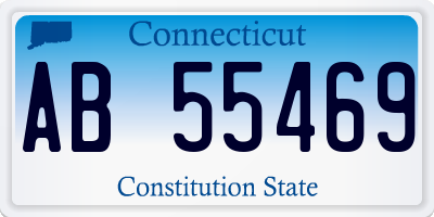 CT license plate AB55469