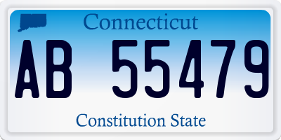 CT license plate AB55479