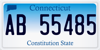 CT license plate AB55485