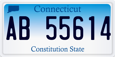 CT license plate AB55614