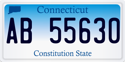 CT license plate AB55630