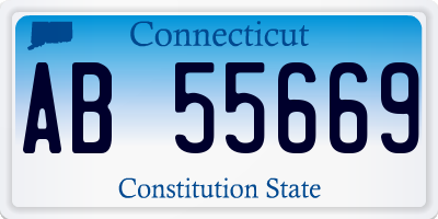 CT license plate AB55669