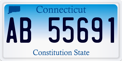 CT license plate AB55691