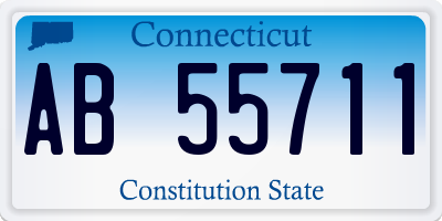 CT license plate AB55711