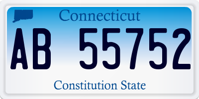 CT license plate AB55752