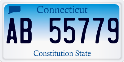 CT license plate AB55779