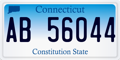 CT license plate AB56044