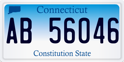 CT license plate AB56046