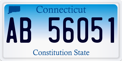 CT license plate AB56051